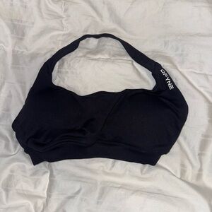 Black Halter dfyne sports bra